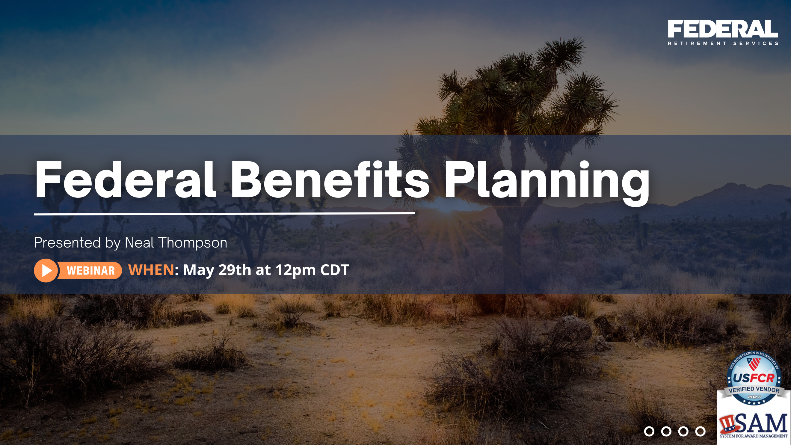 FERS Benefits Planning Webinar